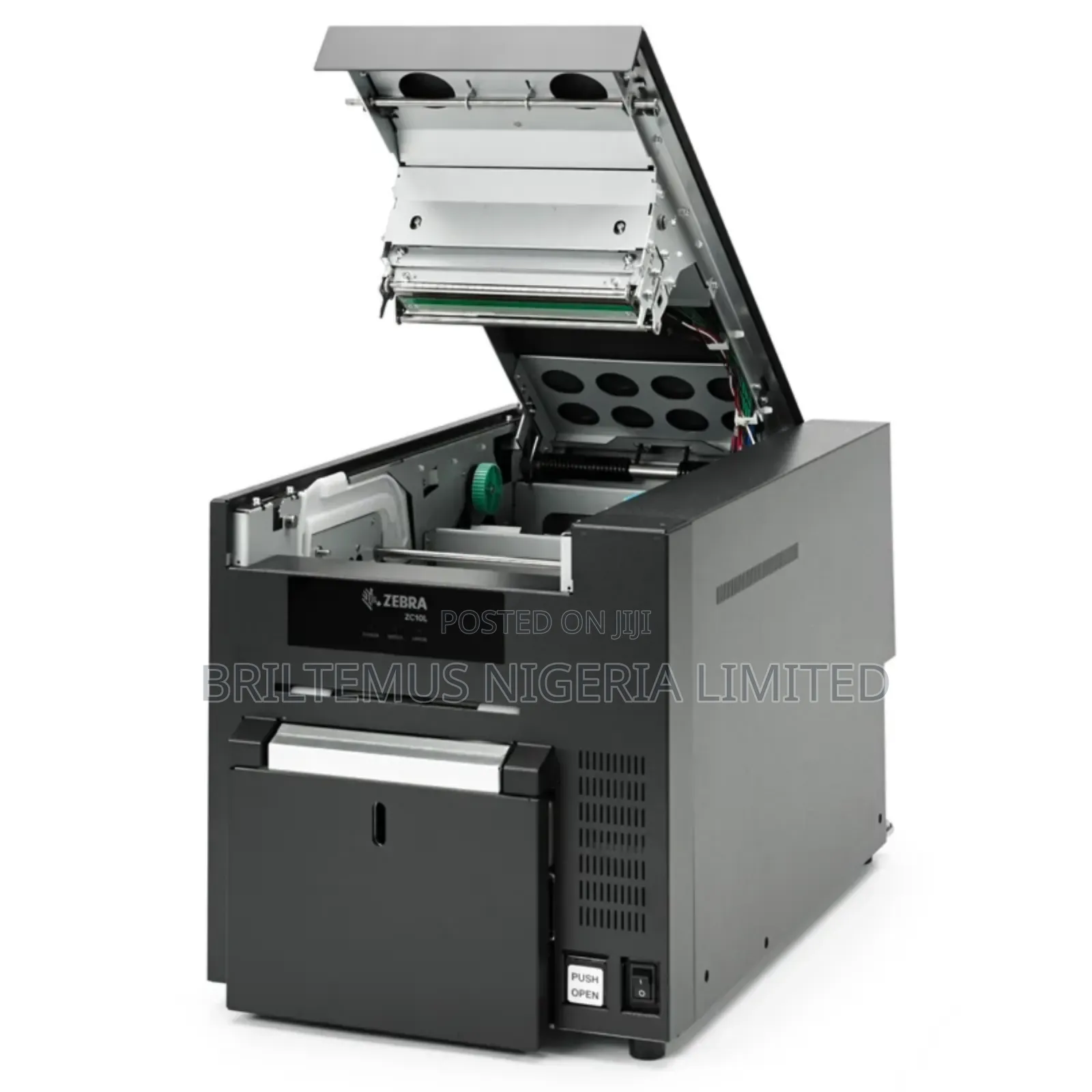 Brand New Zebra Zc10l Retransfer Dual-Sided Plastic Id Card Printer