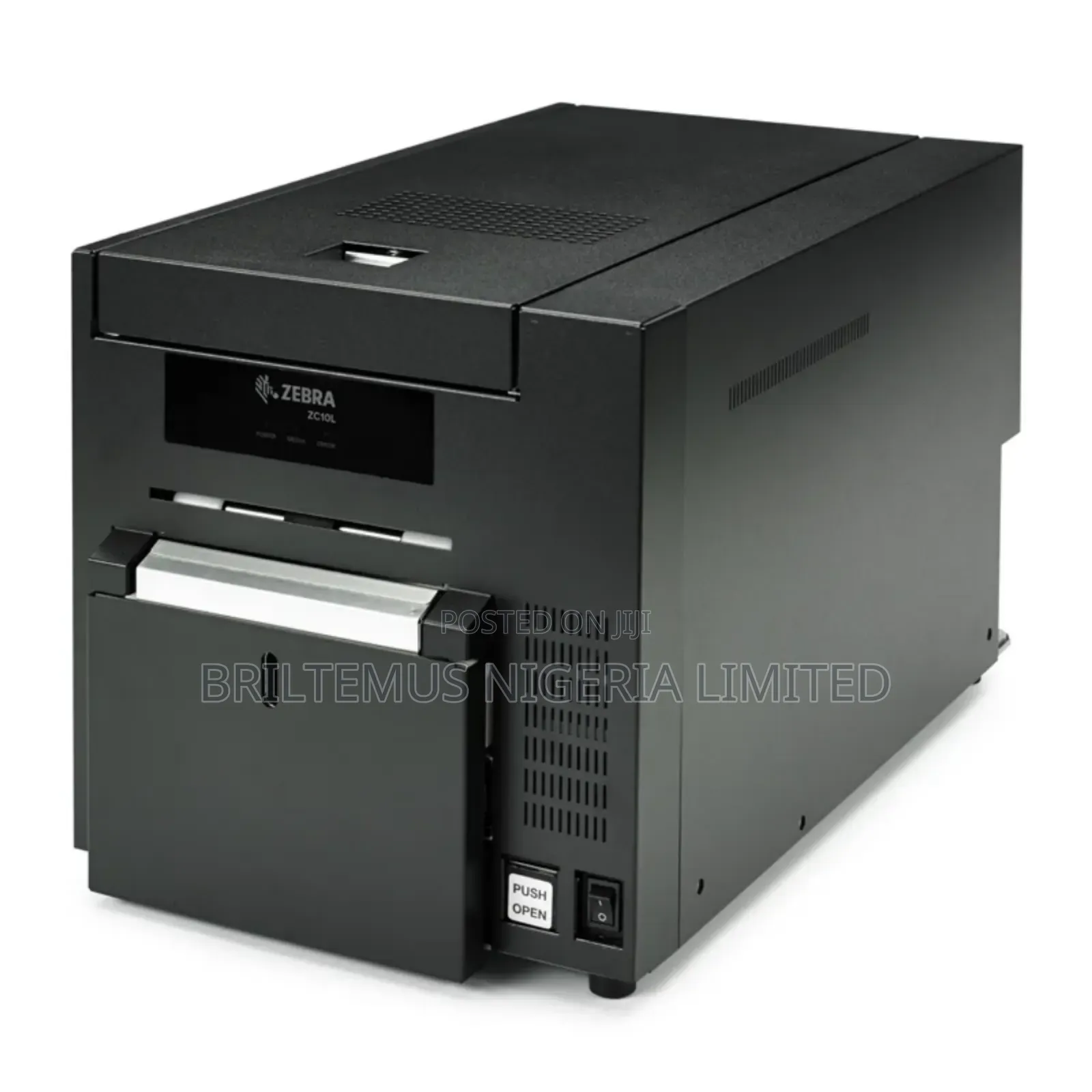 Brand New Zebra Zc10l Retransfer Dual-Sided Plastic Id Card Printer