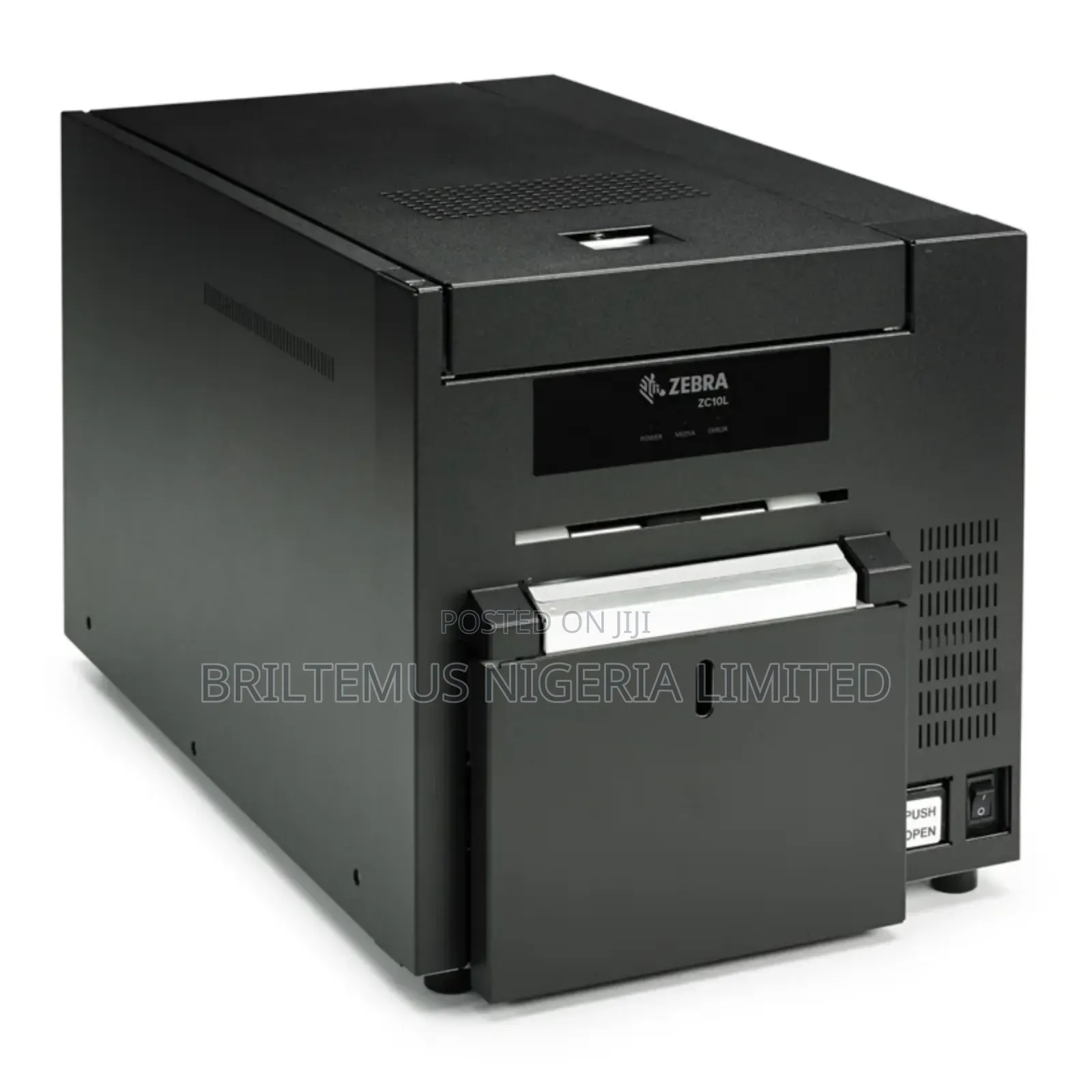 Brand New Zebra Zc10l Retransfer Dual-Sided Plastic Id Card Printer