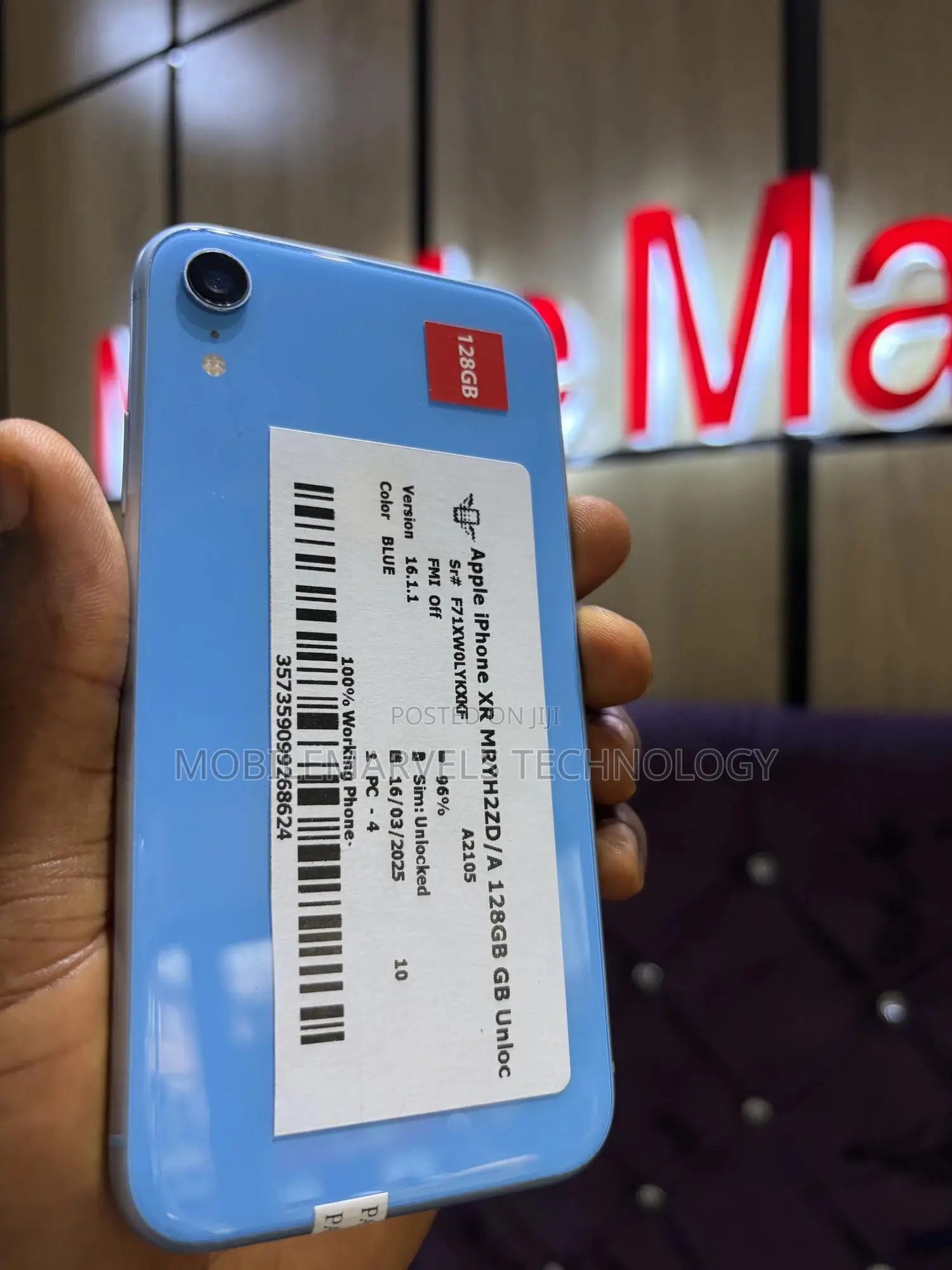 Apple iPhone XR 128 GB Blue