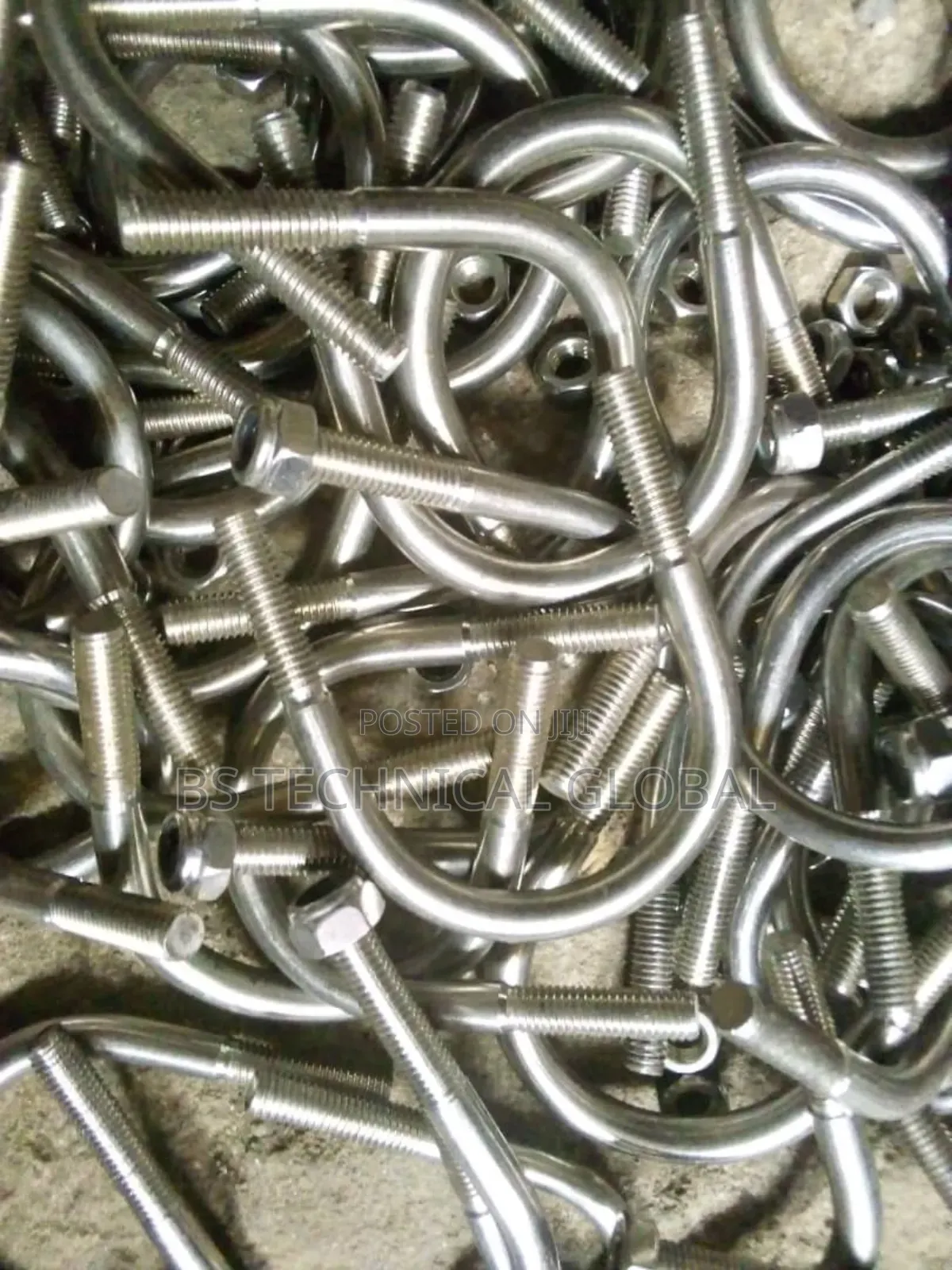 2" U Bolt And Nut 8mm Thickness Stainless Steel