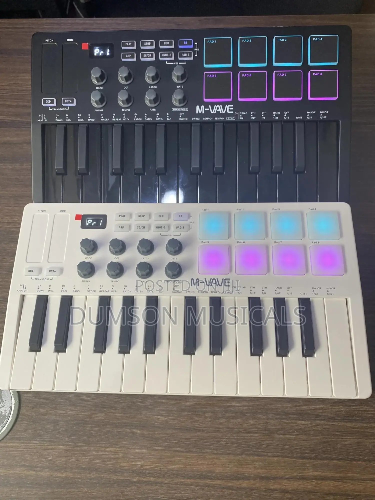 M Vave Midi Keyboard With Drum Pad