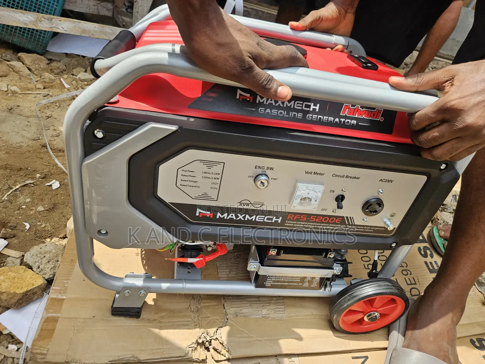 4.5kvaml Maxmech Petorl Generator 100%Copper Wire