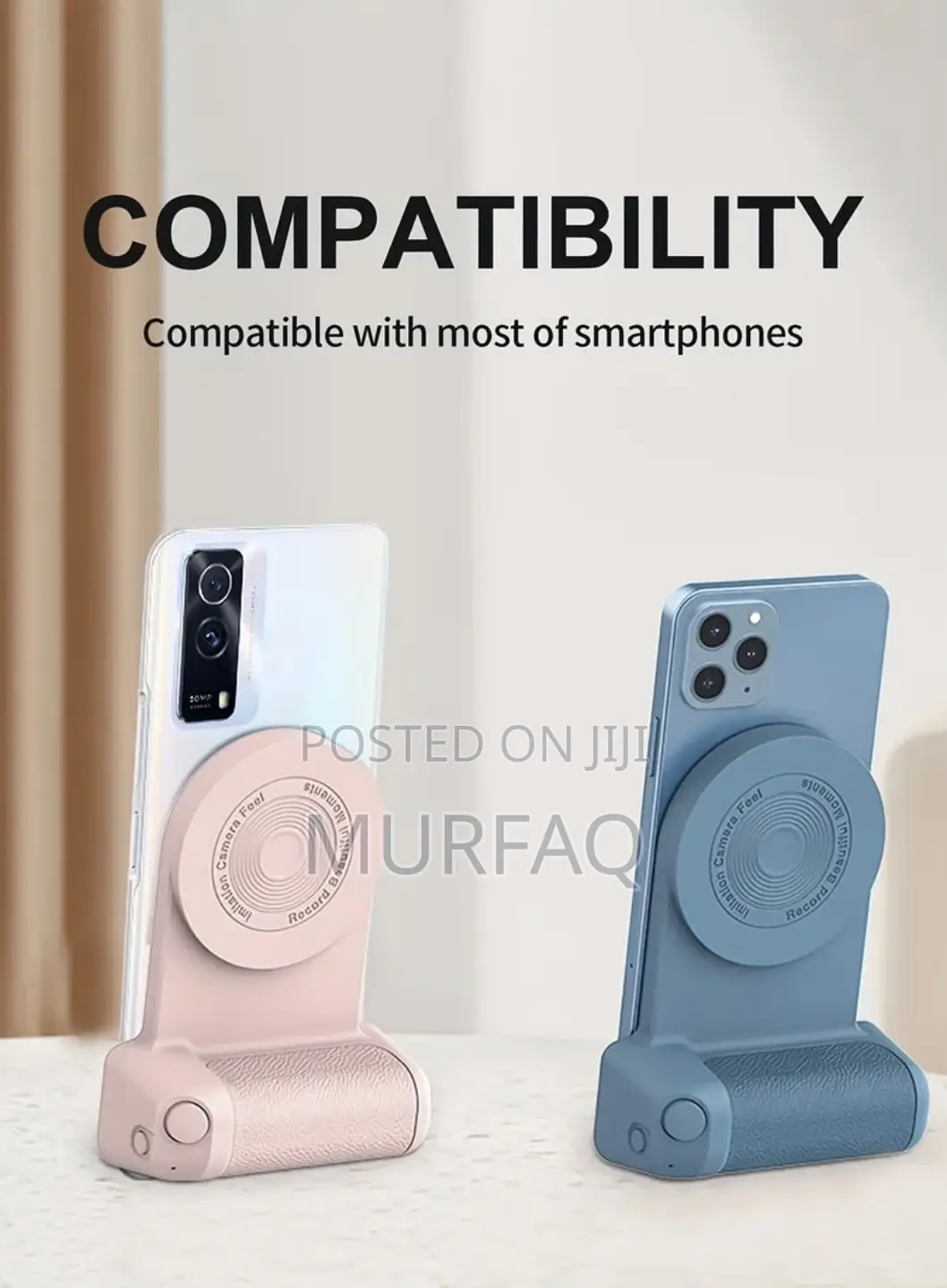 Magnetic Smartphone Handle – Bluetooth Selfie Grip Stand