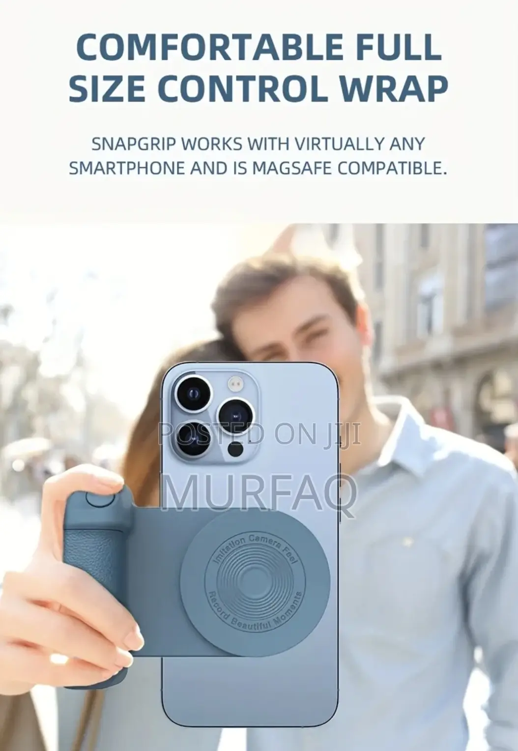 Magnetic Smartphone Handle – Bluetooth Selfie Grip Stand
