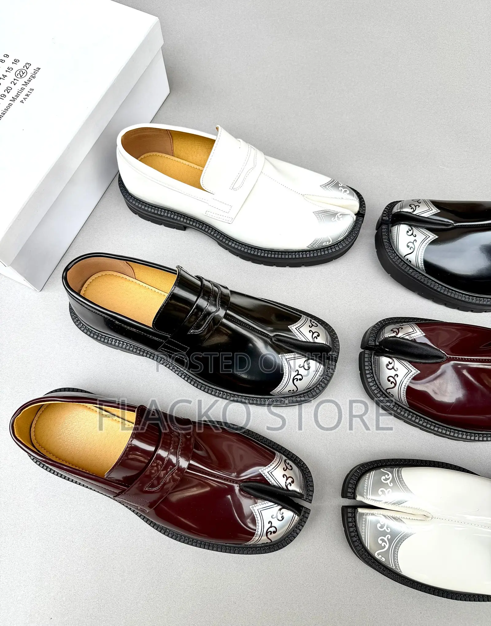Original Maison Margiela Chunky Split Toes Tabi Loafers Shoes