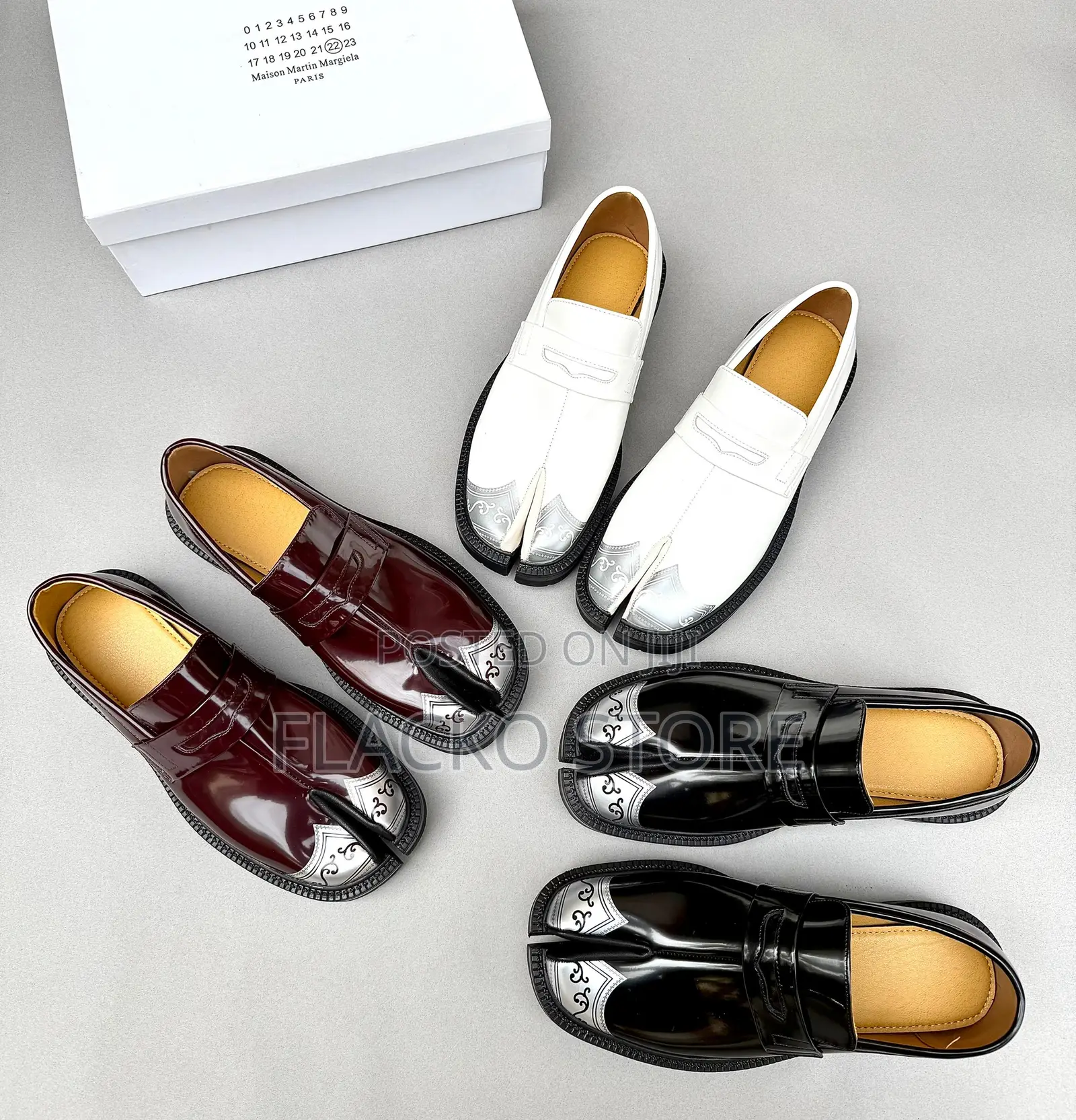 Original Maison Margiela Chunky Split Toes Tabi Loafers Shoes