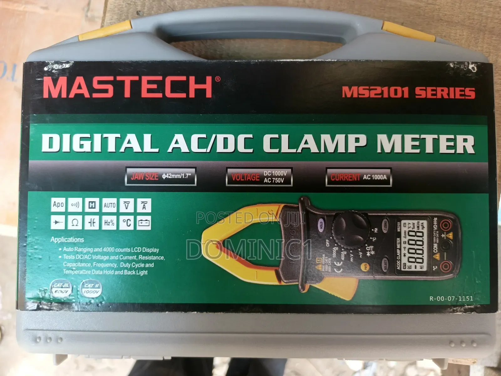 Mastech Ms2101 Ac/Dc Digital Clamp Meter.