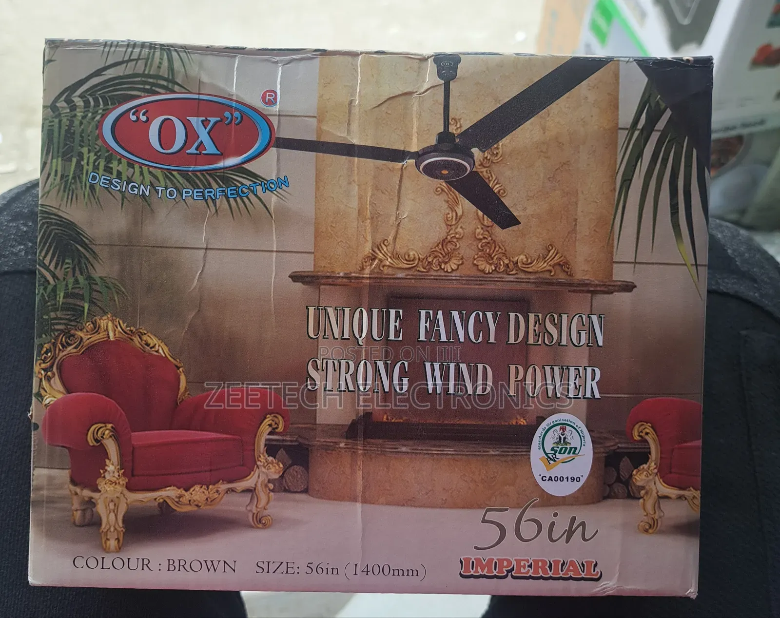 Ox Imperial 56-Inch Ceiling Fan. Ox Imperial 56-Inch Ceiling Fan.