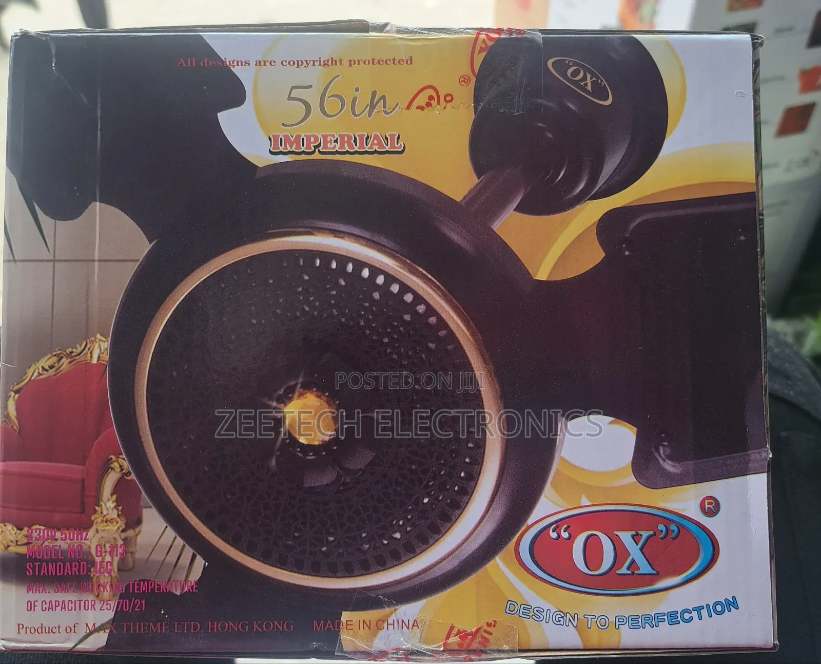 Ox Imperial 56-Inch Ceiling Fan. Ox Imperial 56-Inch Ceiling Fan.