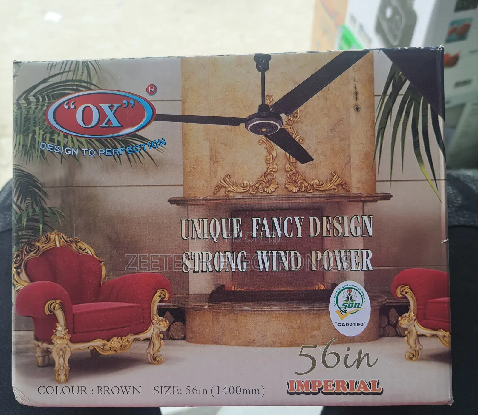 Ox Imperial 56-Inch Ceiling Fan. Ox Imperial 56-Inch Ceiling Fan.