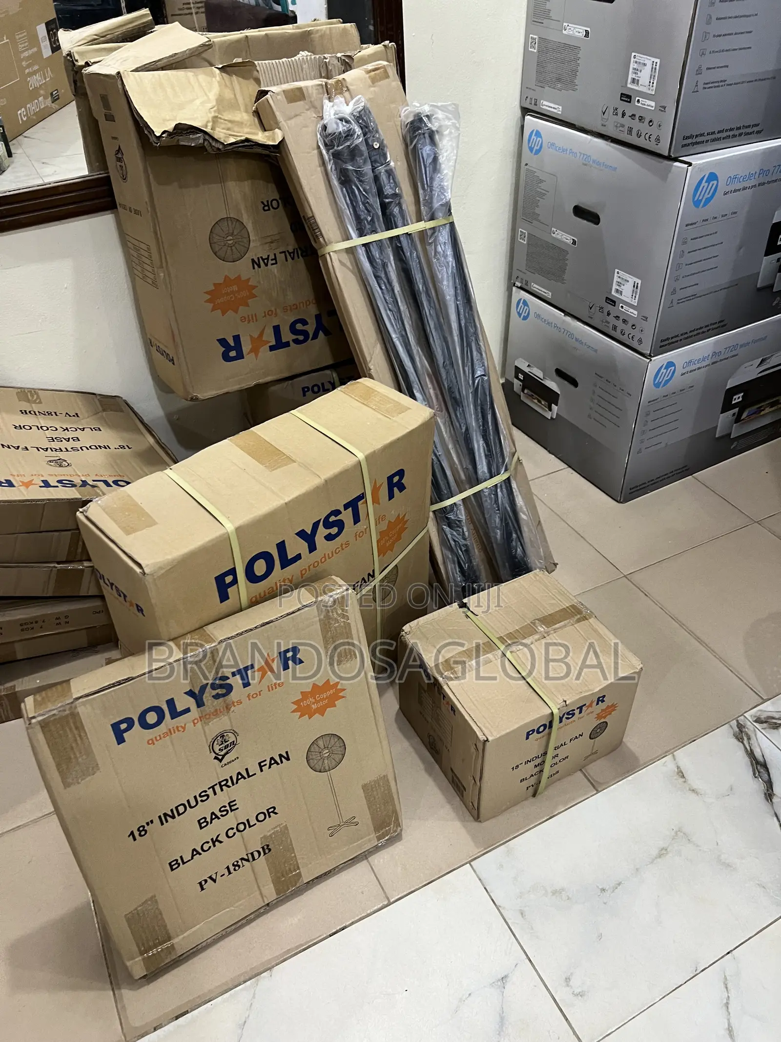 Polystar Industrial Fan Supporting Efficient Cooling Flow [Pv-18ndb]