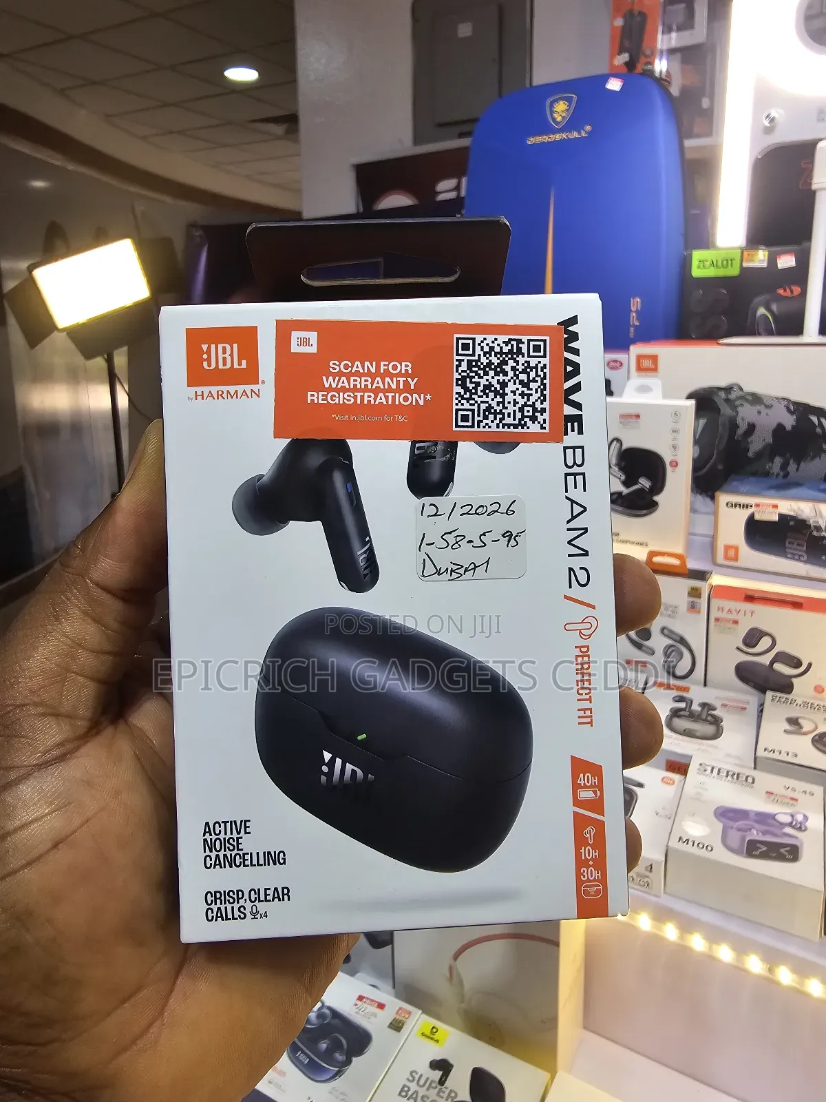 JBL Beam 2 Anc Wireless Earbuds 8mm Drivers 40h Bt5.3 Ip54 4mics