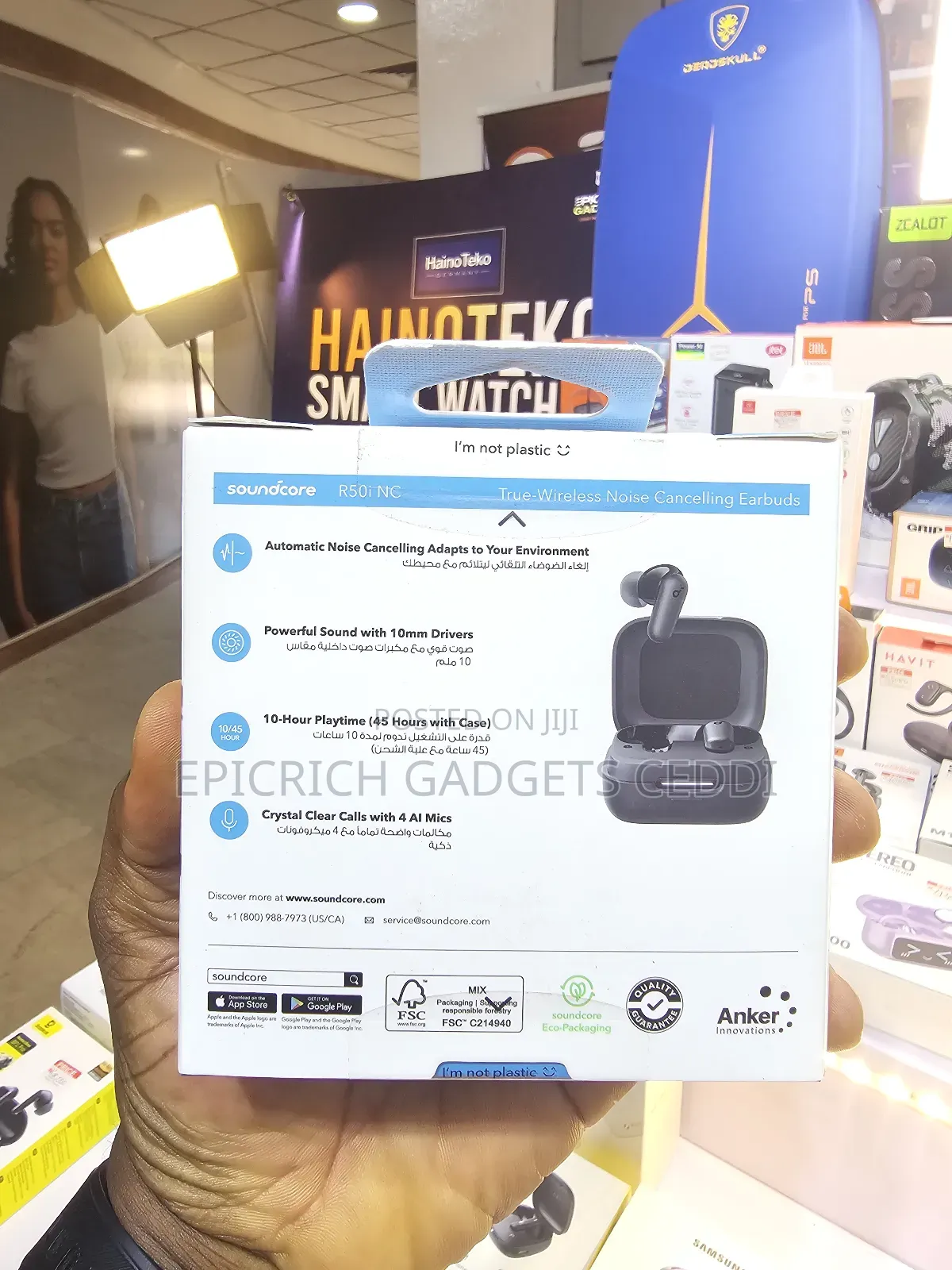 Anker Soundcore R50i Nc Anc Wireless Earbuds 42db 10mm Drivers 40h Bt