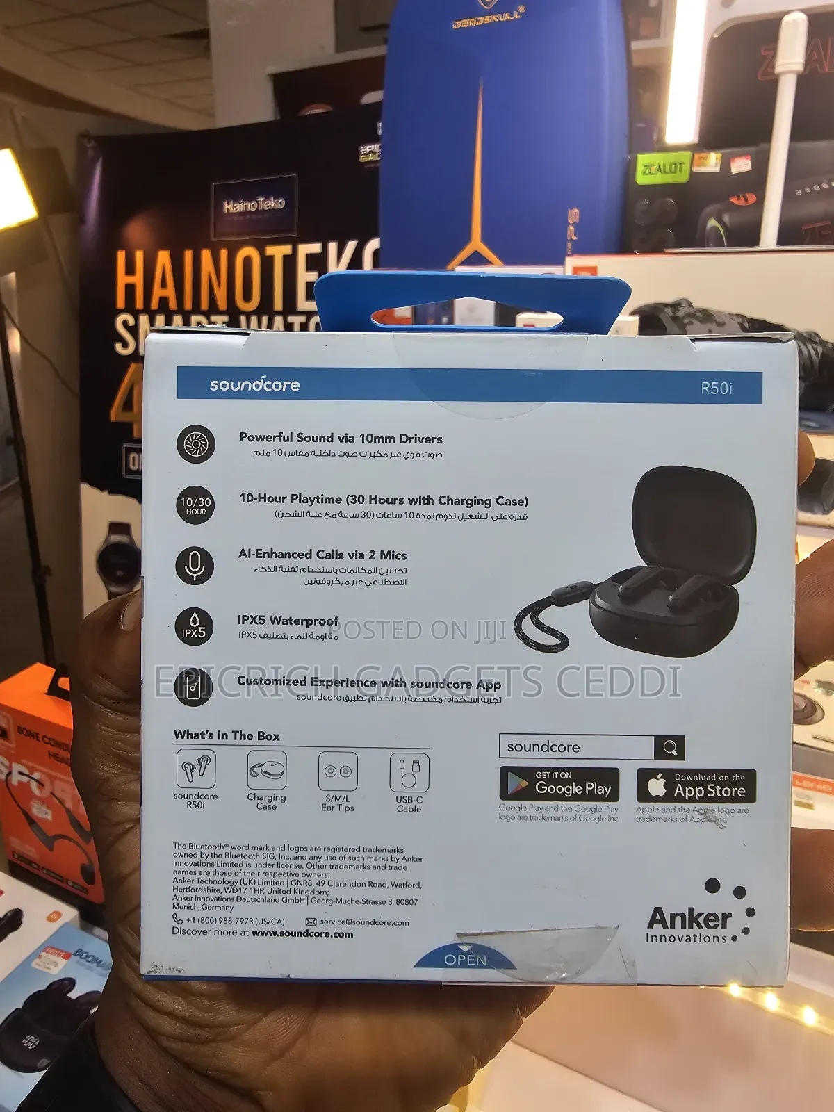 Anker Soundcore R50i Wireless Earbuds 10mm Drivers 30h Ipx5 Bt 5.3