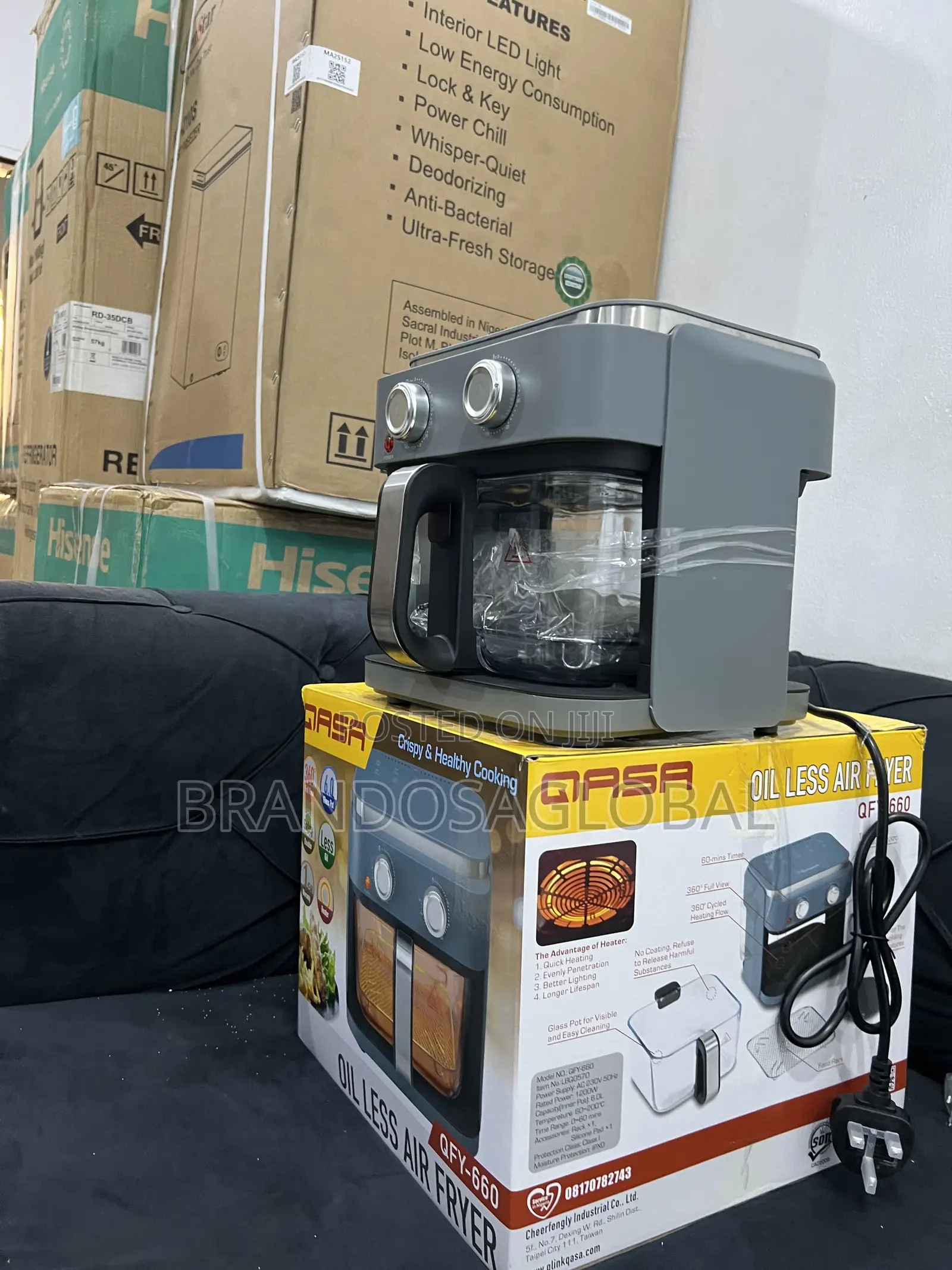 Qasa 6l Oil Less Air Fryer Built for Everyday Kitchen Use [Qfy 660]