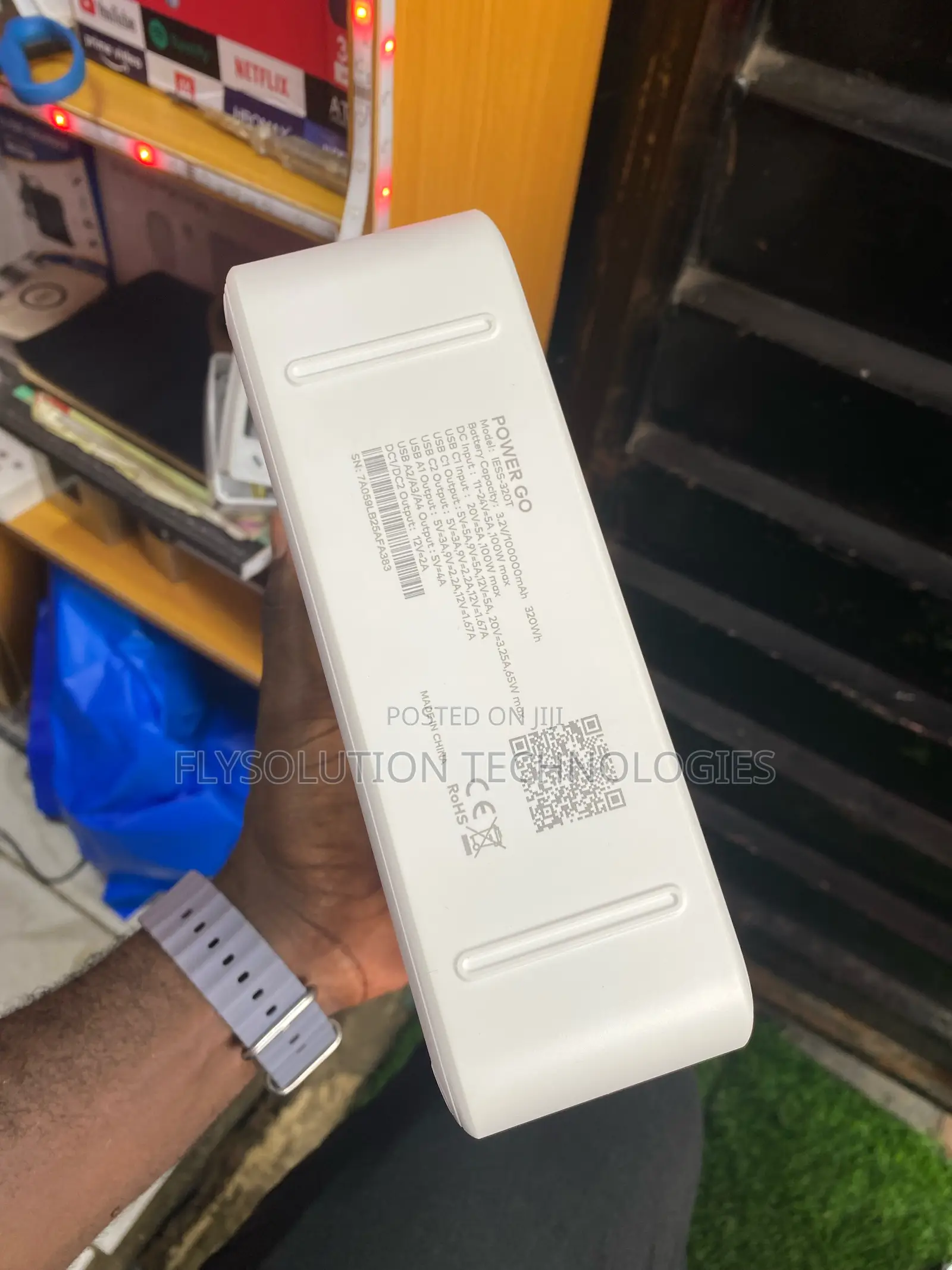 Itel 130w Portable Power Station – 320wh Smart Dc Ups 320t Power Go