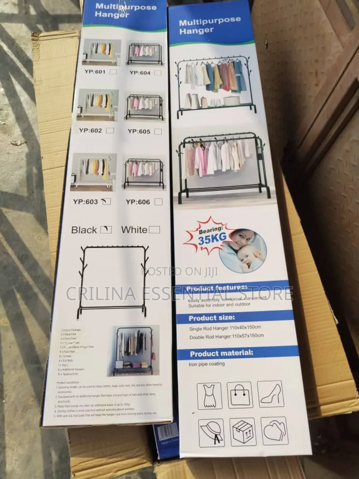 35kg Duty Double Cloth Rack Hanger and Storage