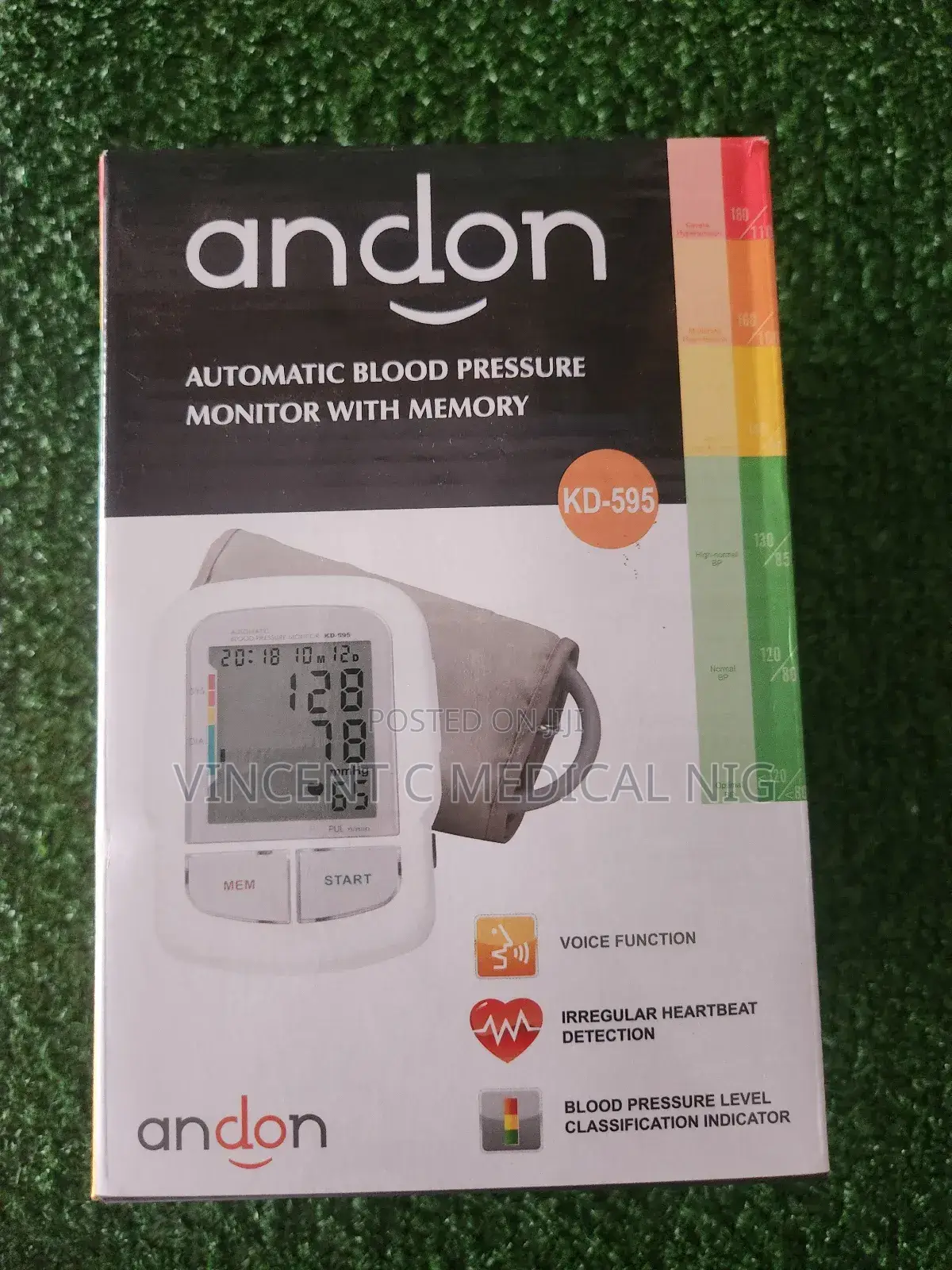 Andon Automatic Blood Pressure Monitor With Memory Kd-595