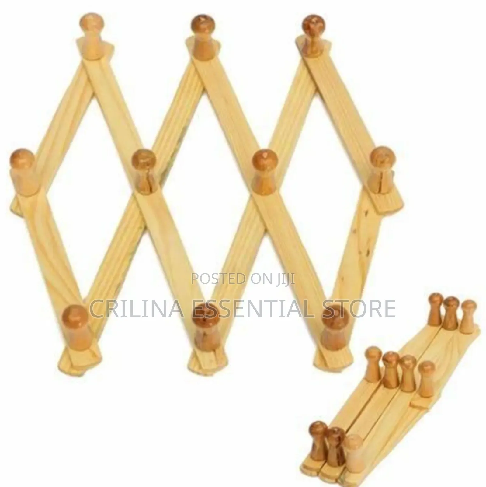 Collapsible Multifunctional Wooden Hanger