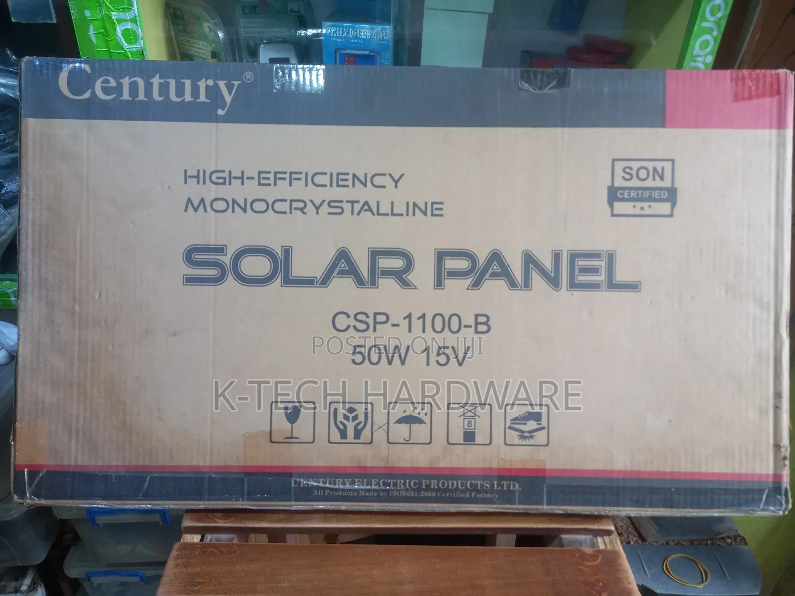 50w/15v Century CSP-1100-B Solar Panel