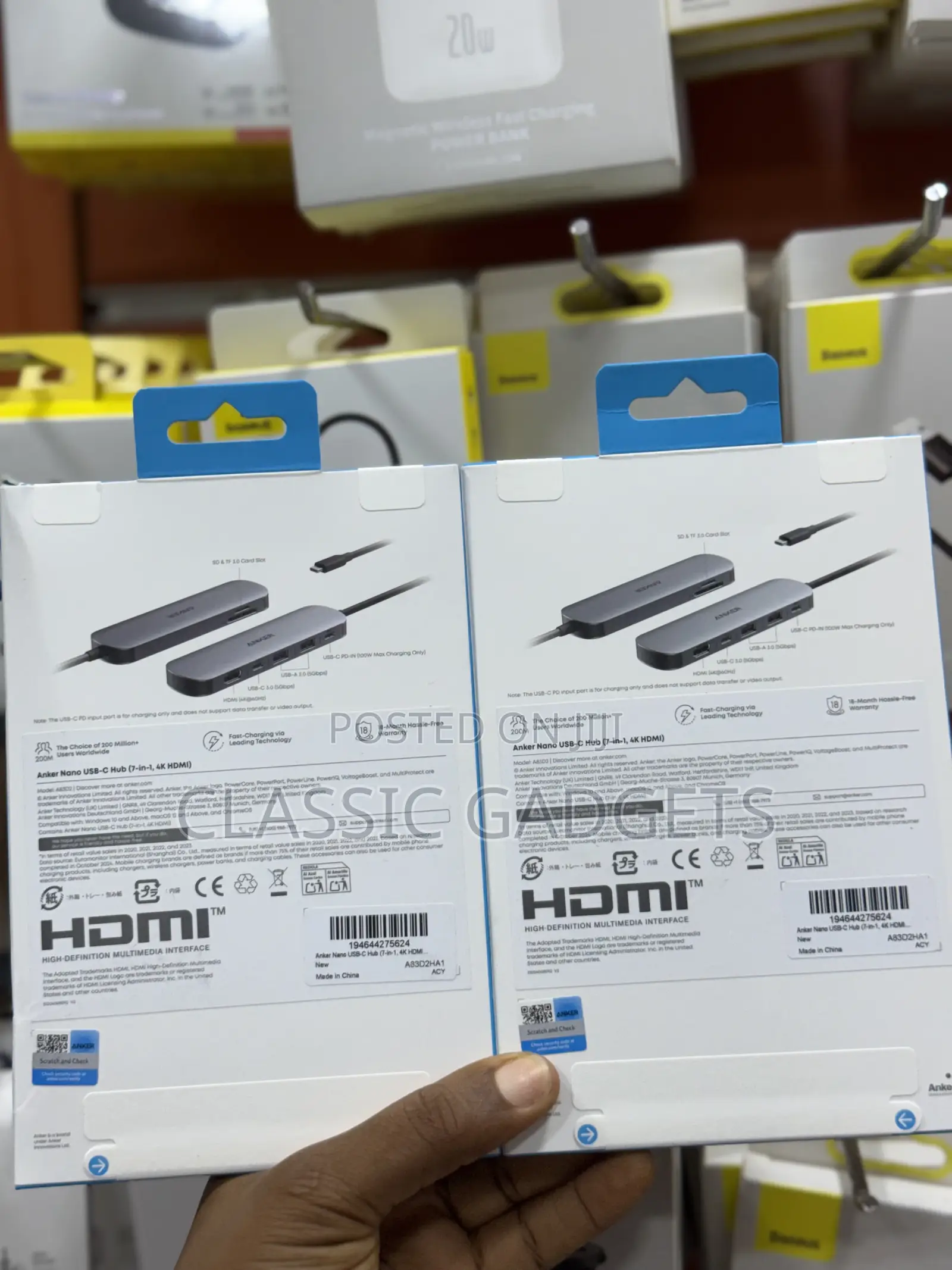 Anker 341 7 in 1 Nano Usb-C Hub Hdmi
