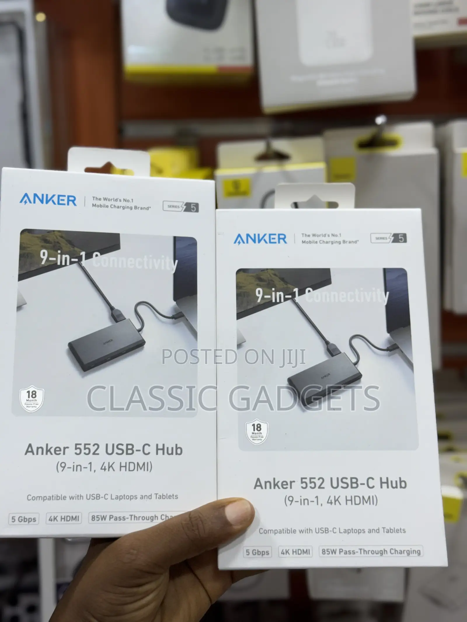Anker 552 Usb-C Hub (9-in-1, Hdmi) With 100w Power Delivery