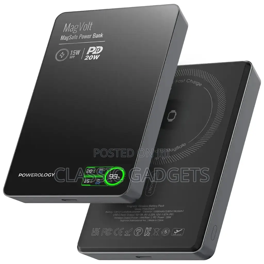 Powerology Magvolt 10000mah Magnetic Power Bank
