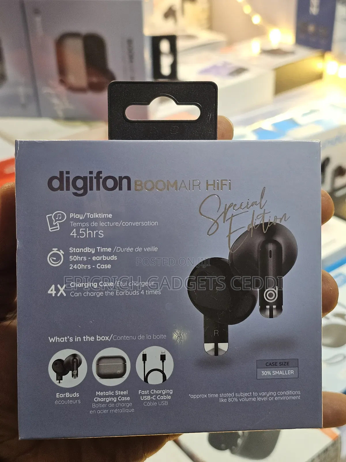 Digifon Boomair Hifi TWS Earbuds – Deep Bass, Bt 5.3, 50hr Battery