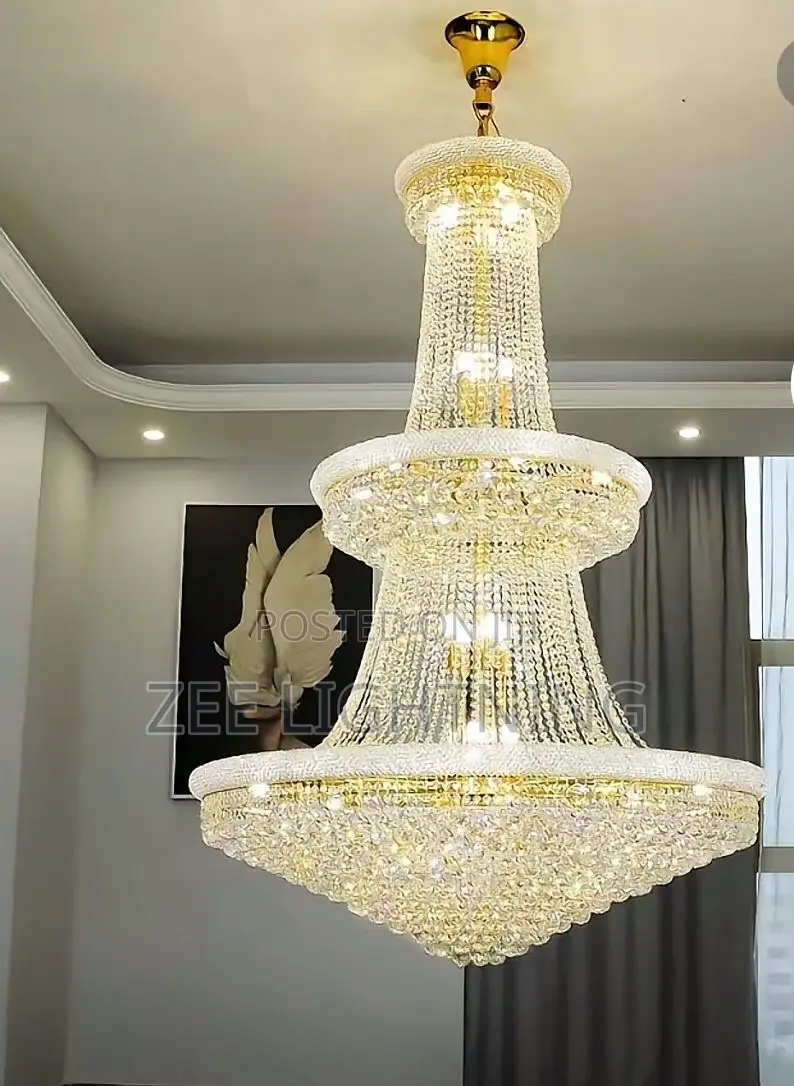 800mm * H1000mm Long Crystal Chandelier With Remote Controls Led/Bulb