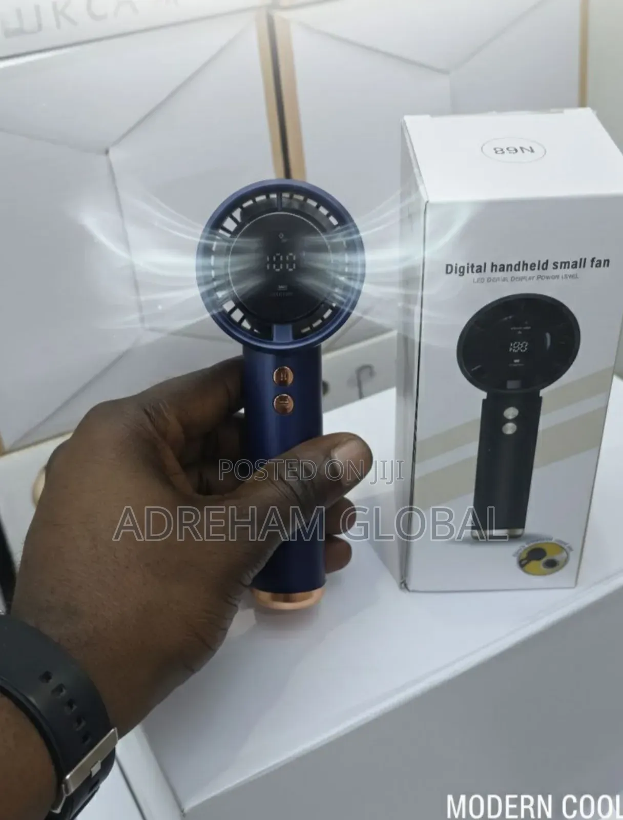Digital Rechargeable Hand Fan