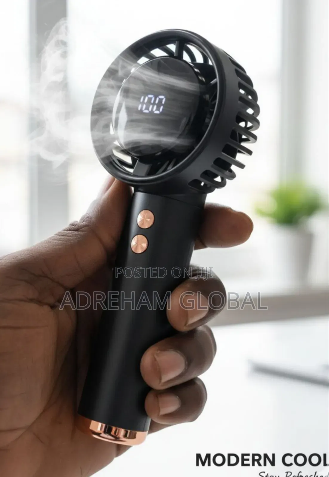 Digital Rechargeable Hand Fan