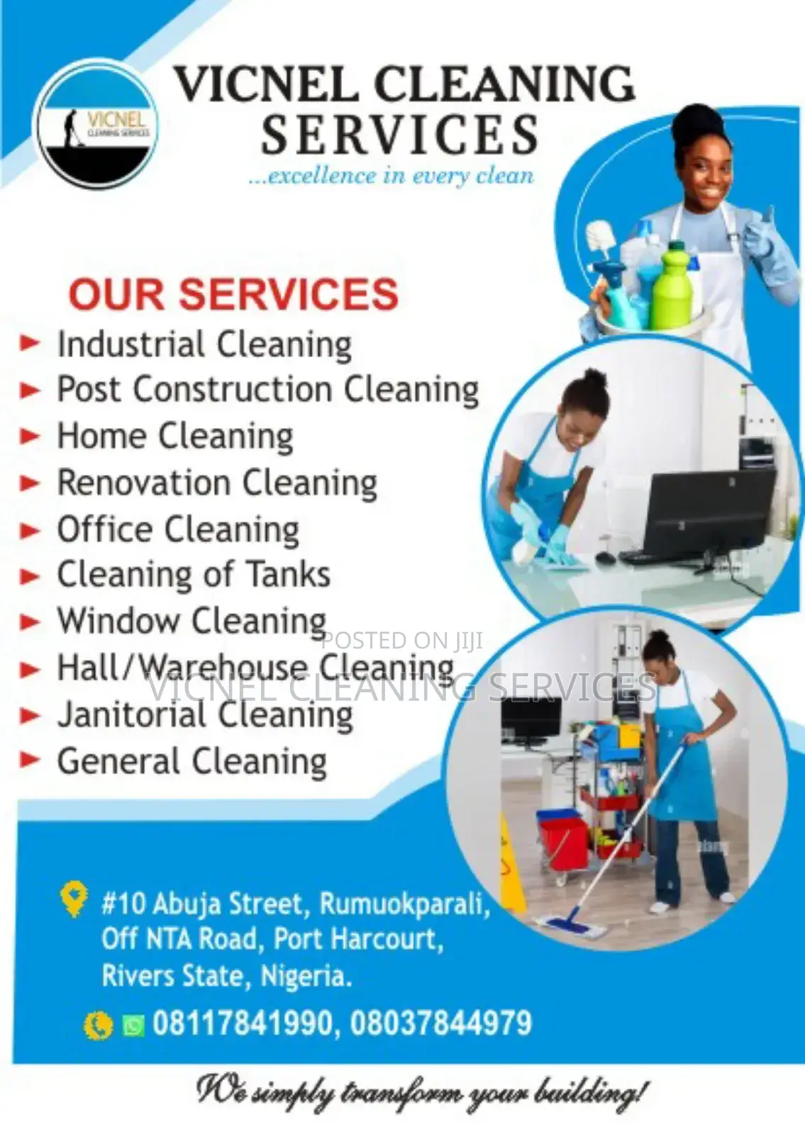 Professional Cleaning Services in Portharcourt, Rivers State