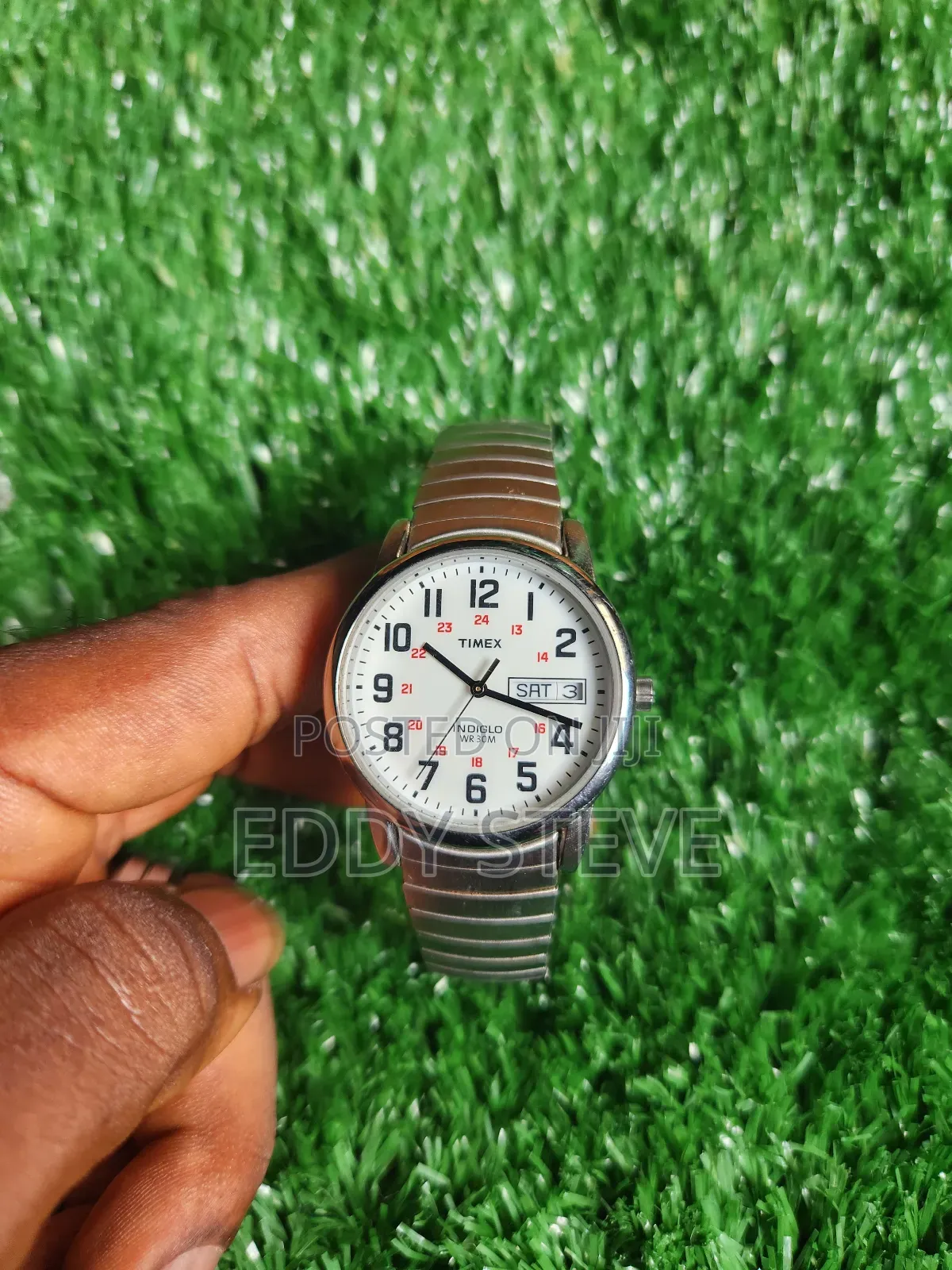 Timex Men's Easy Reader 35mm Day-Date Watch – Silver-Tone Case