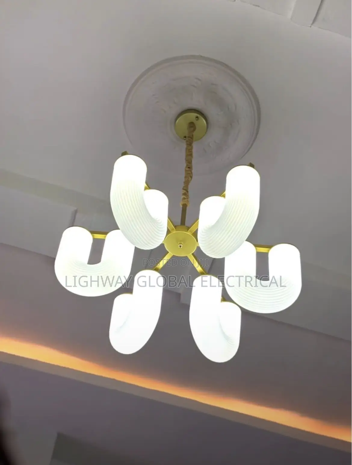 Luxury Nordic Vintage Glass Chandelier