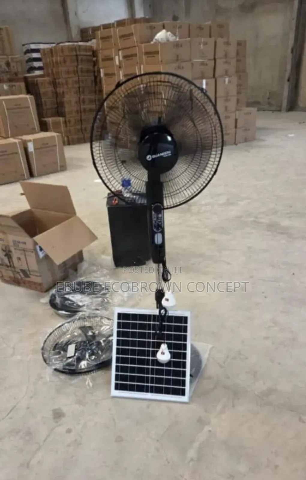 Super Quality Solar Rechargeable Fan With Strong Battery Life