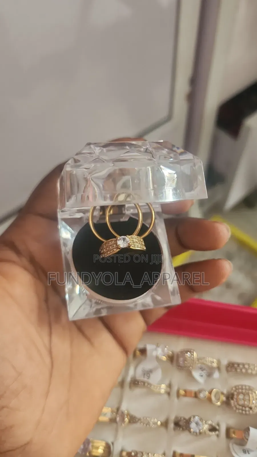 Gold Stainless Steel Wedding Rings