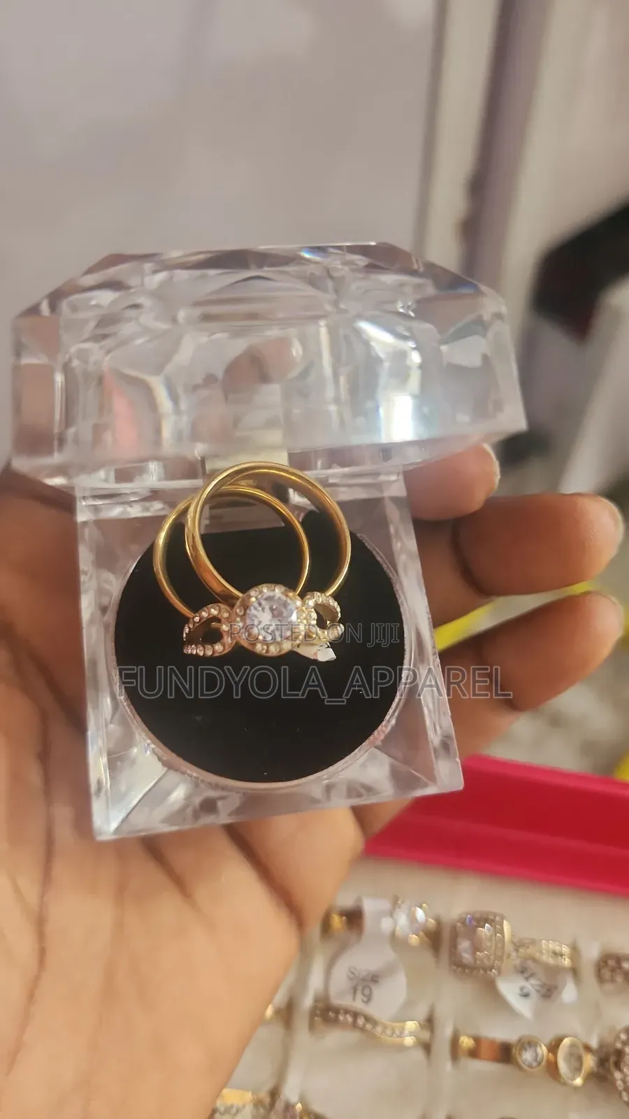Gold Stainless Steel Wedding Rings