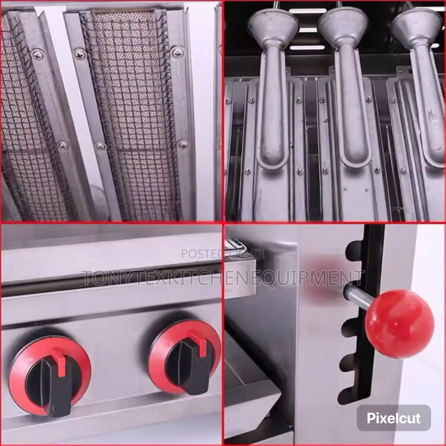 Commercial 4 Burner Salamdar Grill