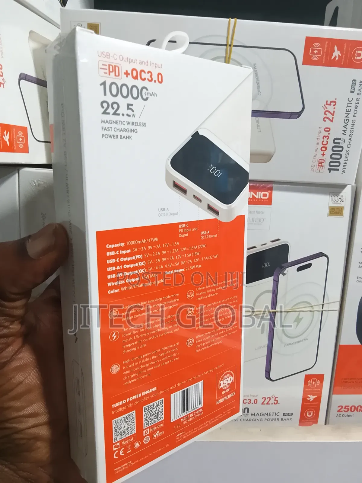 10000mah Ldnio Wireless Power Bank 15w