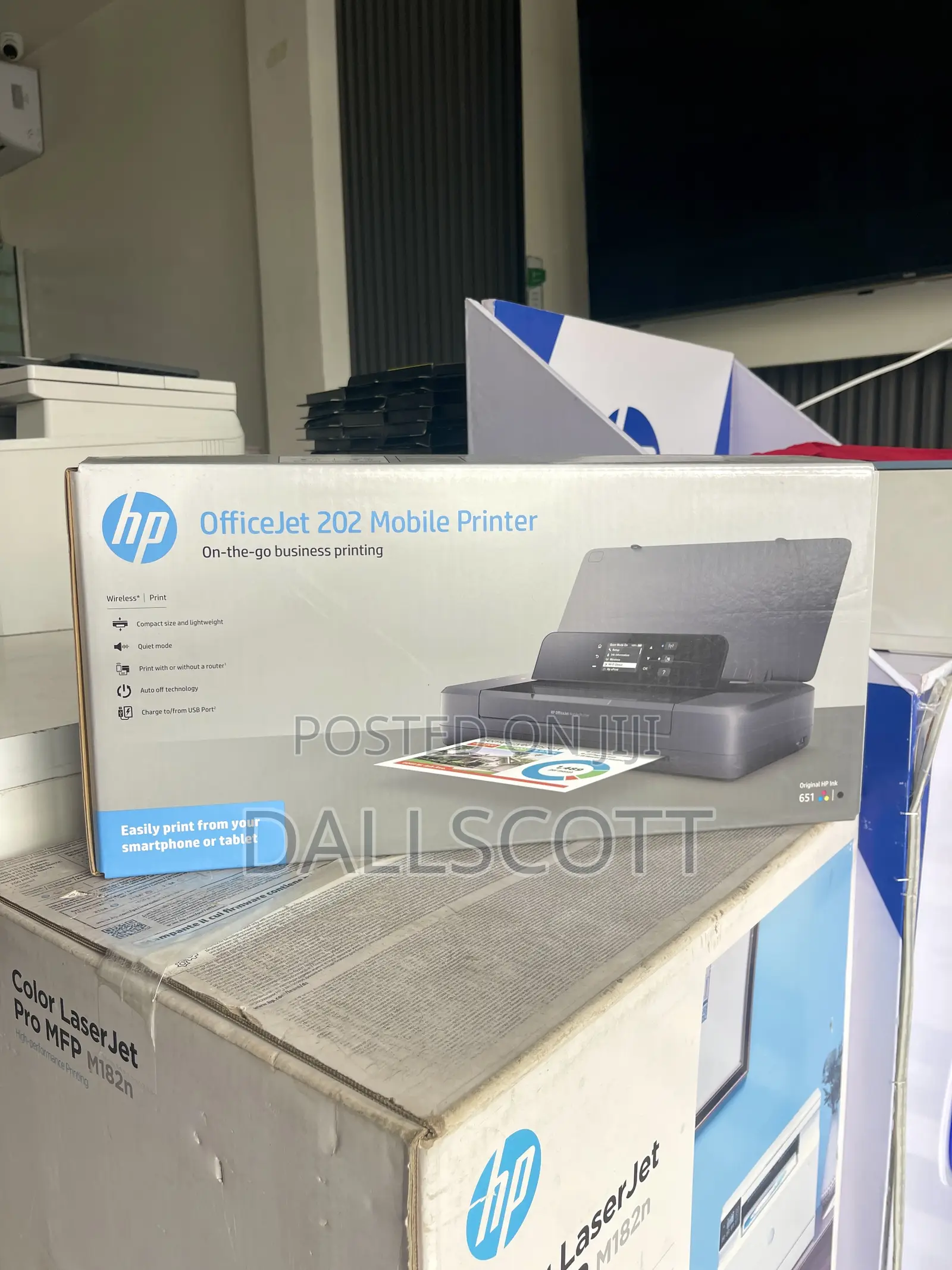 Portable Hp Officejet 202 Printer – Wireless Rechargeable