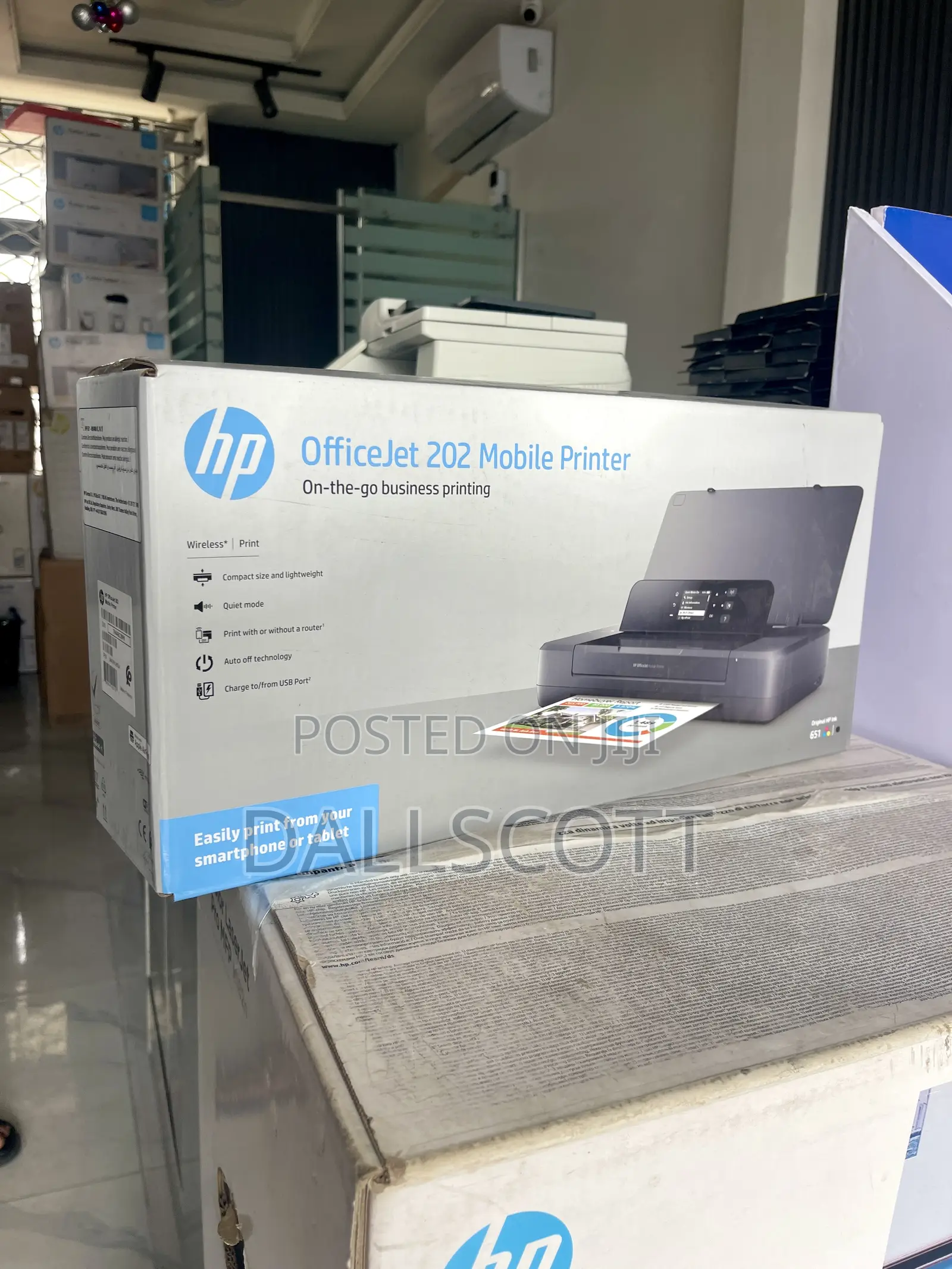 Portable Hp Officejet 202 Printer – Wireless Rechargeable