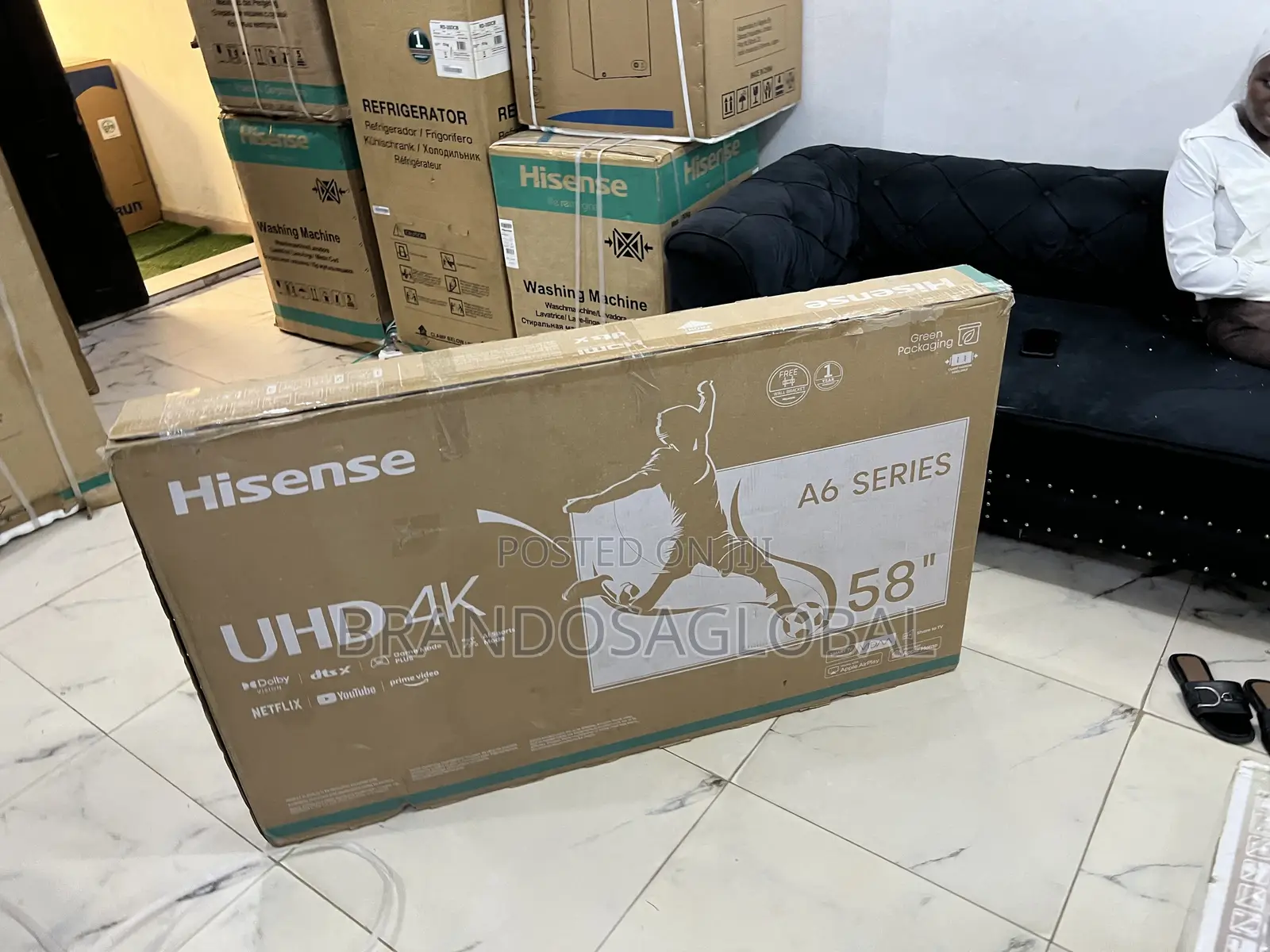 Hisense 58 Inches Uhd Television Offering Large Display Comfort