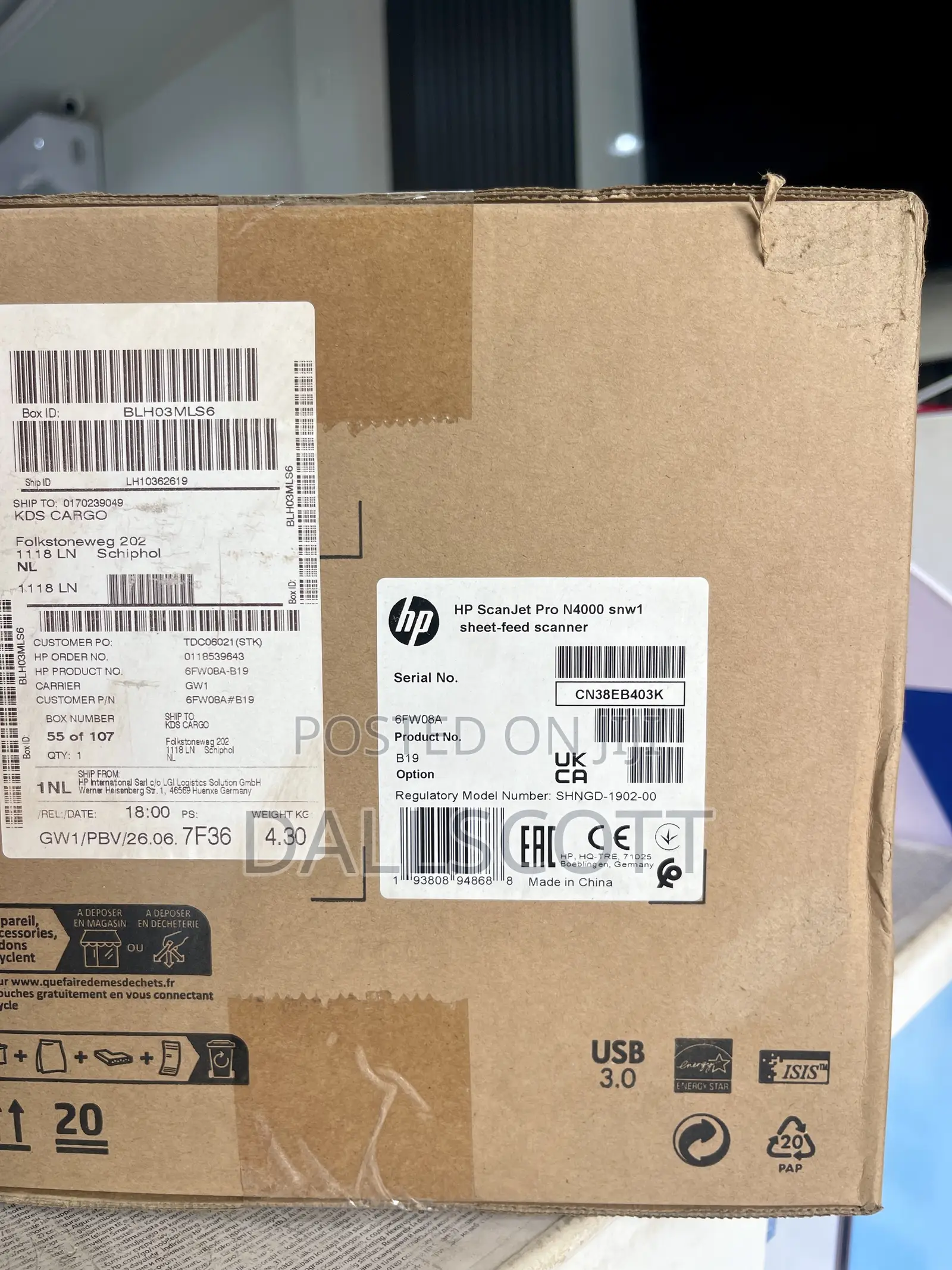 Hp Scanjet Pro N4000 Snw1 – Fast Document Scanner | Wi-Fi | Duplex