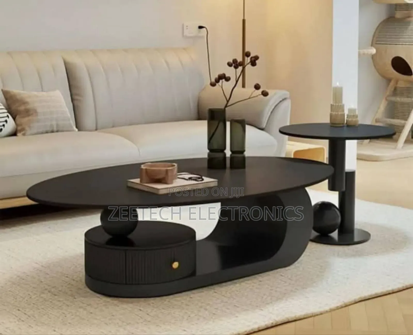Modern Luxury Oval Center Table