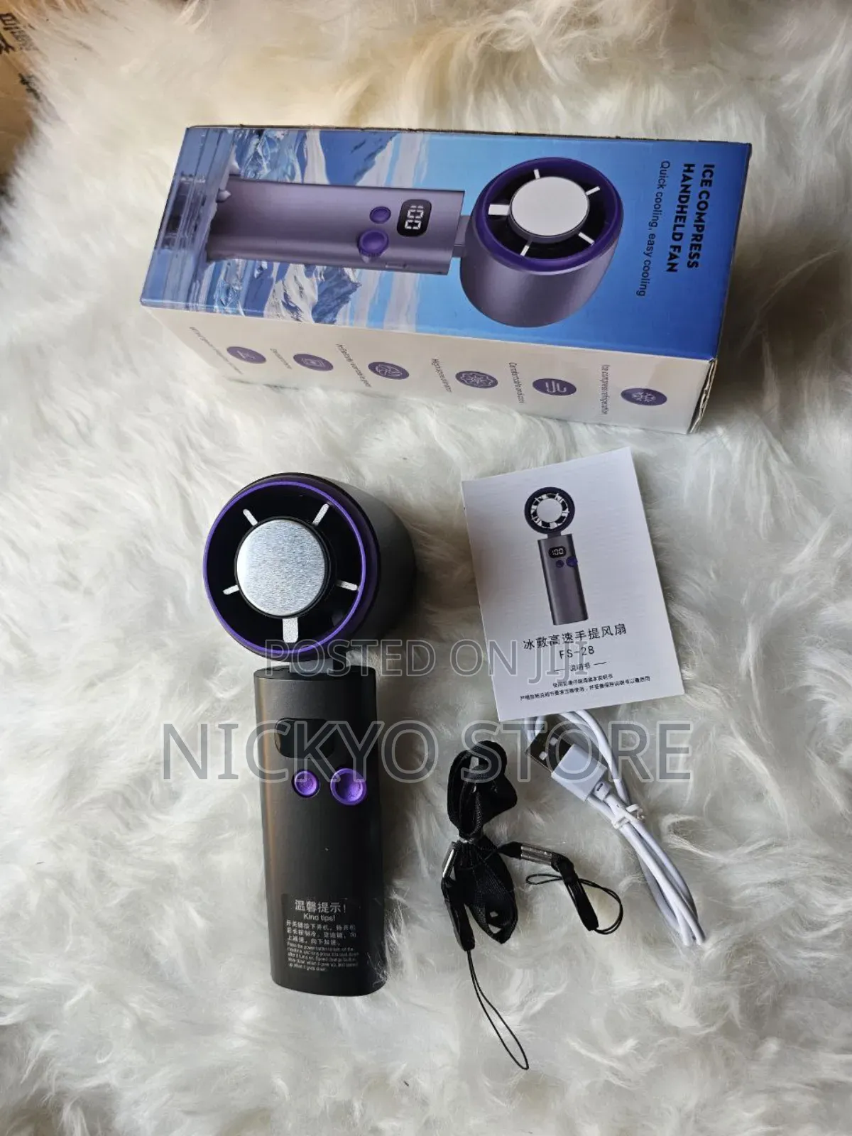 Ai Ice Pack Handheld Cooling Fan