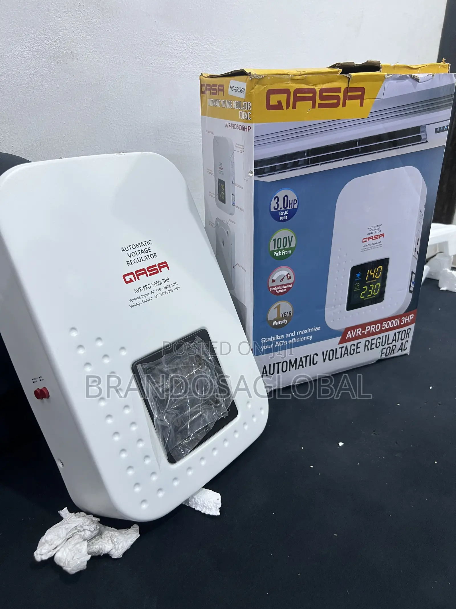 Qasa 5000w Wall Mounted Stabilizer for Reliable Voltage Control