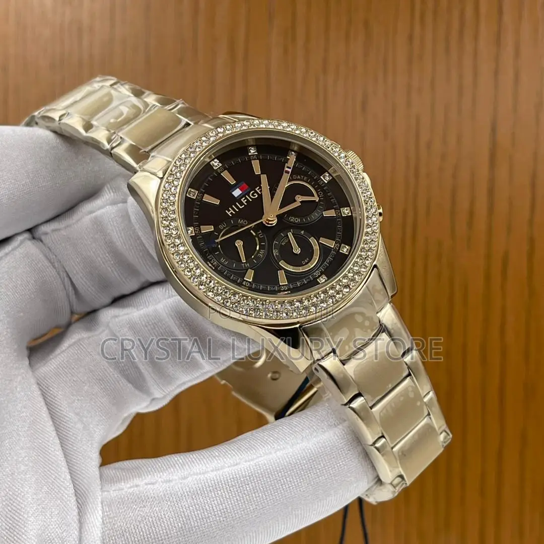 Tommy Hilfiger Quality Luxury Iced Face Automatic Engine Wristwatch