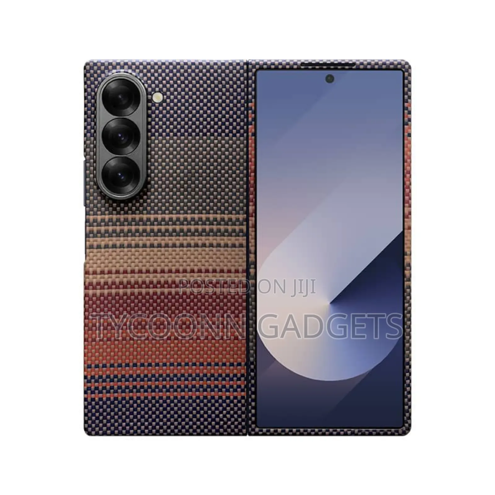 Samsung Z Fold 5 6 7 Carbon Fiber Case,Luxury Ultra Slim With Hinge