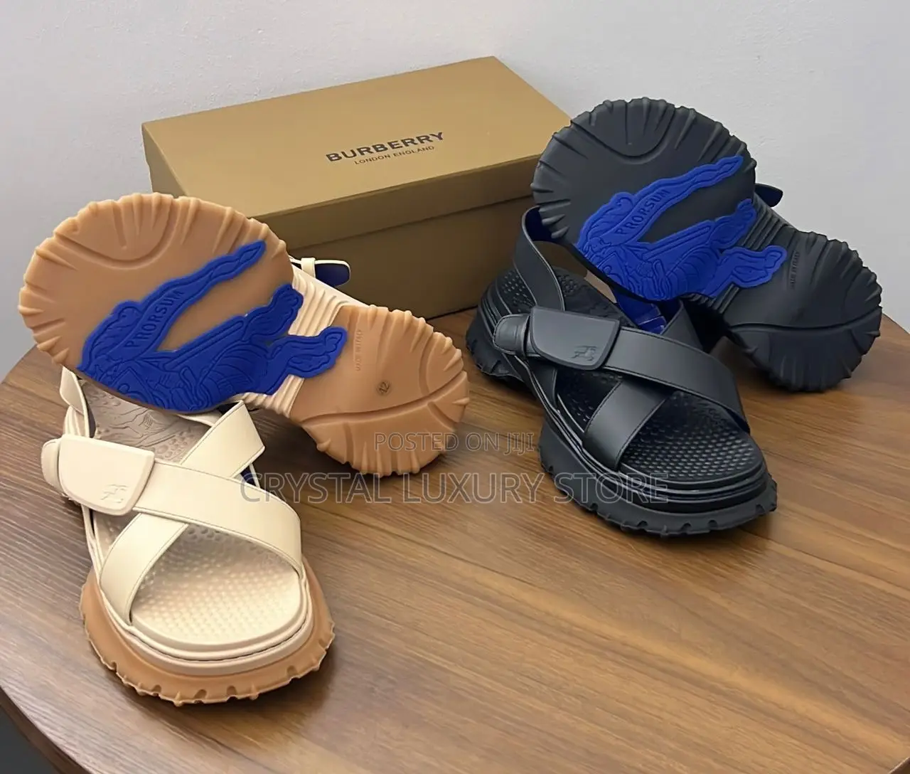Burberry Quality Luxury Men Genuine Shoe Sandals